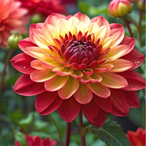 Георгин Оникс Найт купить по цене от 590р. в интернет-магазине «Посадика» с доставкой почтой в в Бирске и по всей России – [изображение №1].