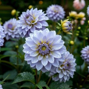 Георгин Акварель купить по цене от 680р. в интернет-магазине «Посадика» с доставкой почтой в в Бирске и по всей России – [изображение №1].